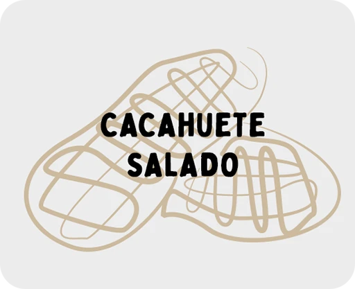 ilustración de unos cacahuetes tostados dibujados mediante trazos