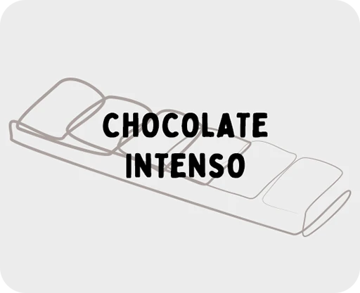 ilustración de una onza de chocolate intenso dibujada mediante trazos