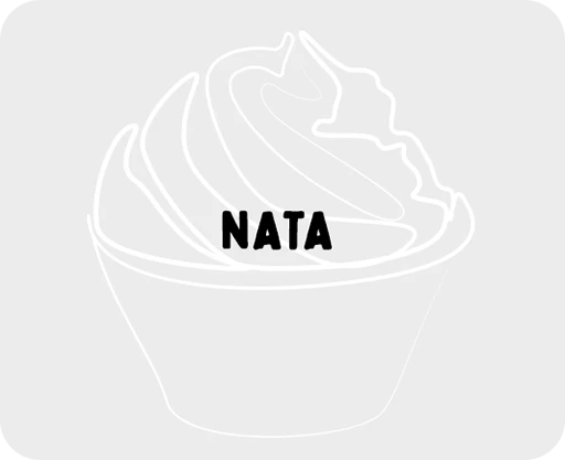 ilustración de una tarrina de helado de nata dibujada mediante trazos