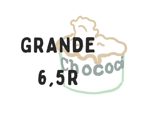 6,5 R de cantidad de azúcar aproximada en nuestras raciones grandes de helados